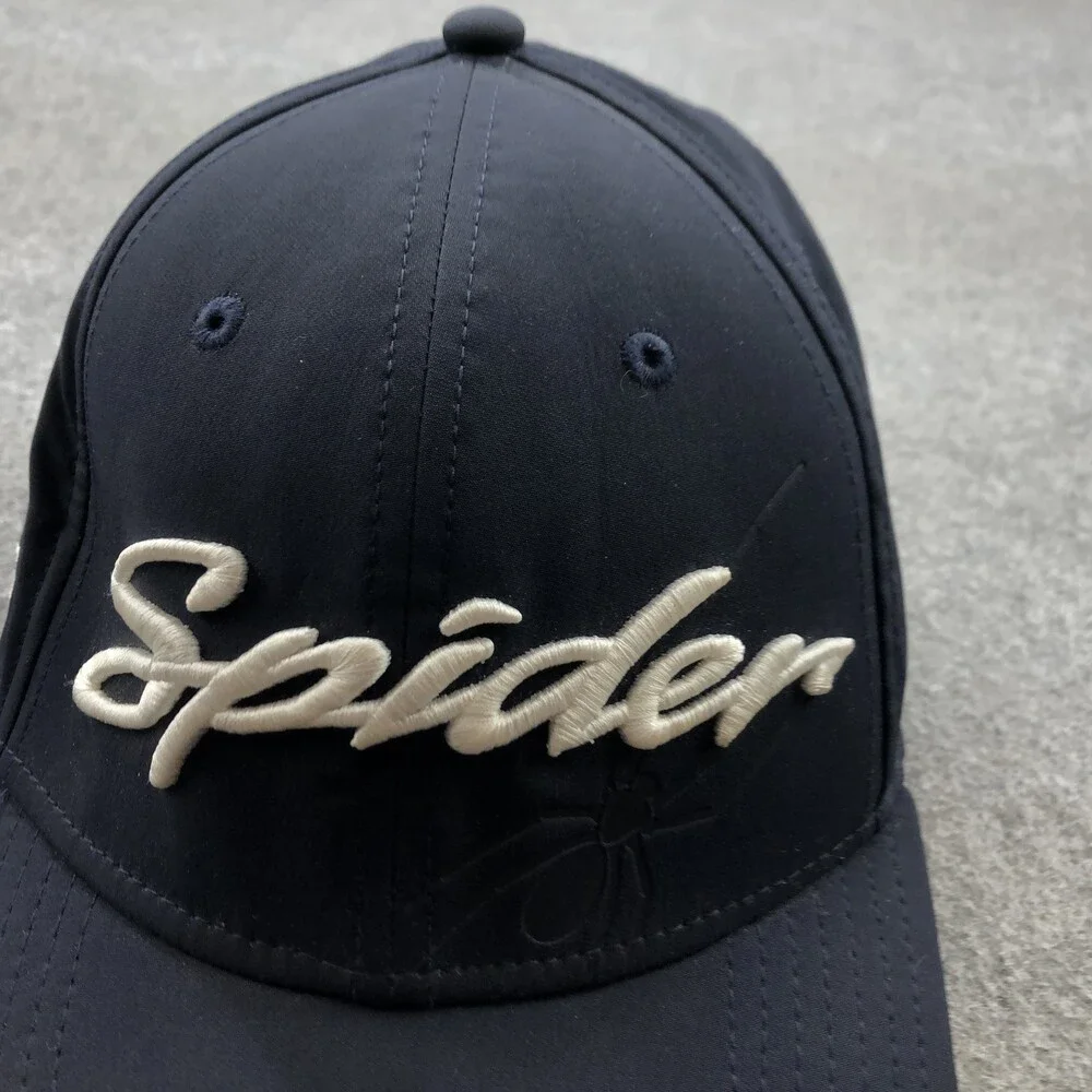 Spider Hat Cap Strap Back Mens Navy Blue Golf Pure Roll TaylorMade One Size - Picture 2 of 8